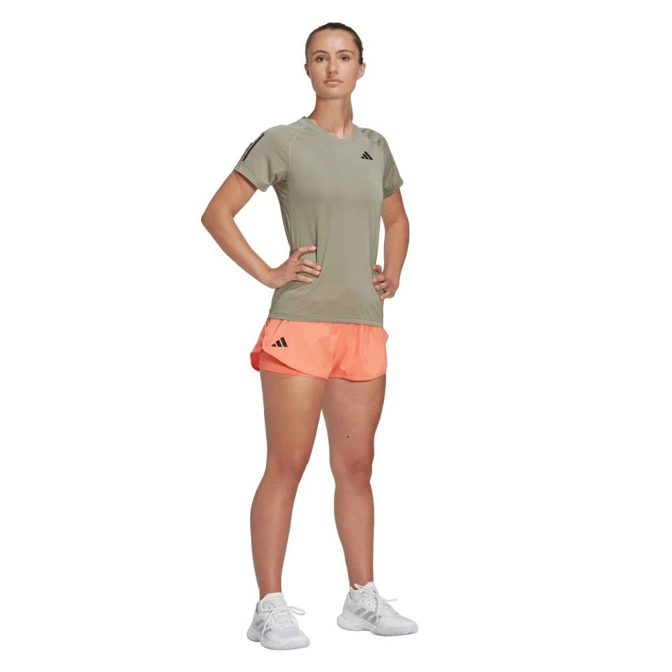 Adidas Women's Club Shorts (Orange) 1 Adidas Women's Club Shorts (Orange)