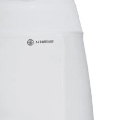 Adidas Women's Club Skirt (White) 9 Adidas Women's Club Skirt (White) -Racquet Guys Sports HS1455 7 APPAREL OnModel DetailView2 transparent