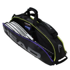 Head Tour Team Combi 6 Pack Racquet Bag (Black/Purple) -Racquet Guys Sports Head 6 Combi 3