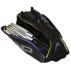 Head Tour Team Supercombi 9 Pack Racquet Bag (Black/Purple) -Racquet Guys Sports Head 9 SuperCombi 2