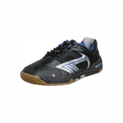 Hi-Tec S702 Men's Indoor Court Shoe (Black/White/Blue) -Racquet Guys Sports Hi Tec S702 Mens Indoor Court Shoe Main