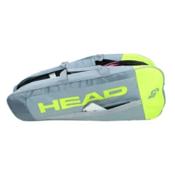 Head Core Pro 3 Pack Racquet Bag (Grey/Yellow) -Racquet Guys Sports IMG 2944