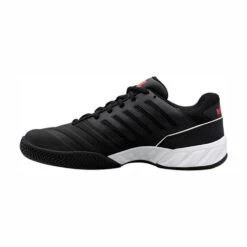 K-Swiss BigShot Light 4 Men's Tennis Shoe (Black/White/Red) 6 K-Swiss BigShot Light 4 Men's Tennis Shoe (Black/White/Red) -Racquet Guys Sports K SwissBigShotLight4Black3