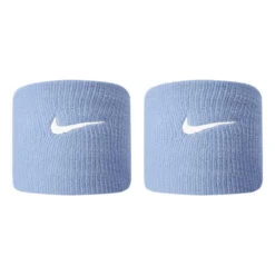 Nike Tennis Premier Wristbands 2 Pack (Blue/White)