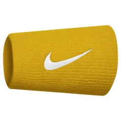 Nike Tennis Premier Doublewide Wristband (Gold/White)