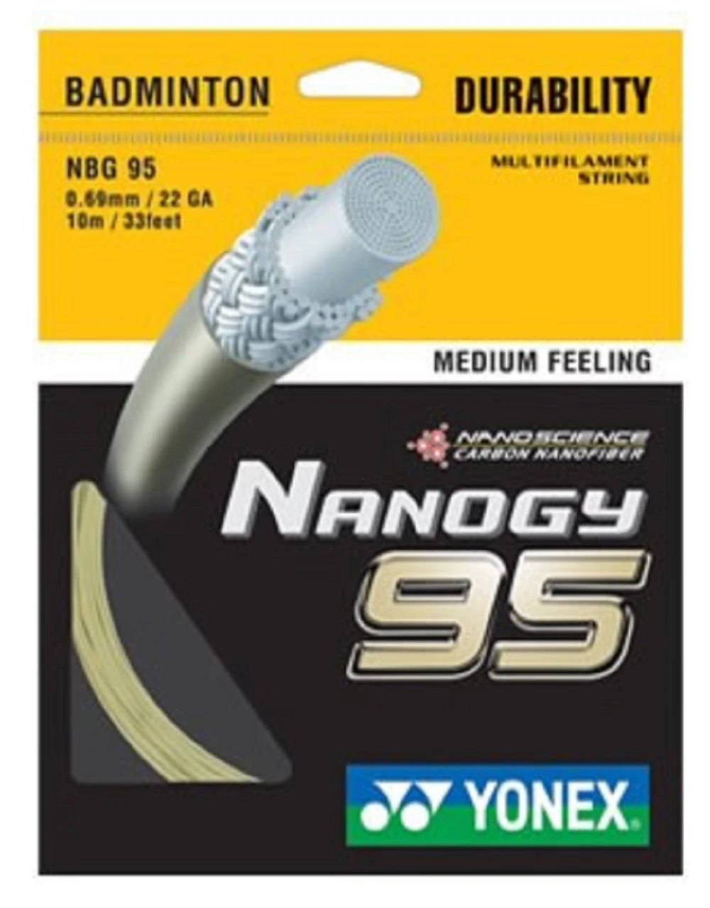 Yonex Nanogy BG 95 Badminton String (Cosmic Gold) 1 Yonex Nanogy BG 95 Badminton String (Cosmic Gold)