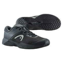 Head Revolt Evo 2.0 Men's Tennis Shoe (Black/Grey) 9 Head Revolt Evo 2.0 Men's Tennis Shoe (Black/Grey) -Racquet Guys Sports Presentation 273202 Revolt Evo 2.0 Men BKGR 1 2