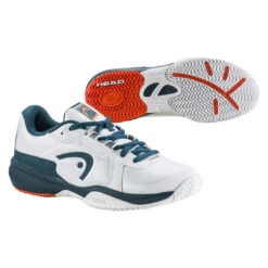 Head Sprint 3.5 Junior Tennis Shoe (White/Orange) -Racquet Guys Sports Presentation 275132 Sprint 3.5 Junior WHOR 3