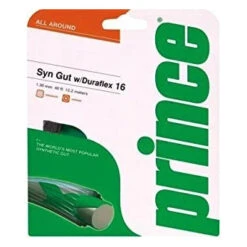 Prince Synthetic Gut 16/1.30 Duraflex Tennis String (Black) -Racquet Guys Sports Prince Synthetic Gut 16 Duraflex BLK