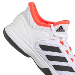 Adidas Ubersonic 4 Junior Tennis Shoe (White/Black/Solar Red) -Racquet Guys Sports S23742 FTW photo detail 1 white