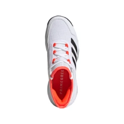 Adidas Ubersonic 4 Junior Tennis Shoe (White/Black/Solar Red) -Racquet Guys Sports S23742 FTW photo top portrait white