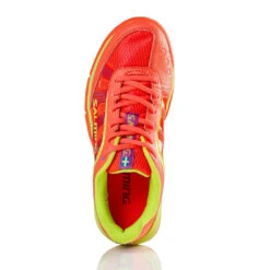 Salming Adder Women's Indoor Court Shoe (Orange/Yellow) -Racquet Guys Sports Salming Adder Womens Indoor Shoe 1236076 5491 03 RacquetGuys