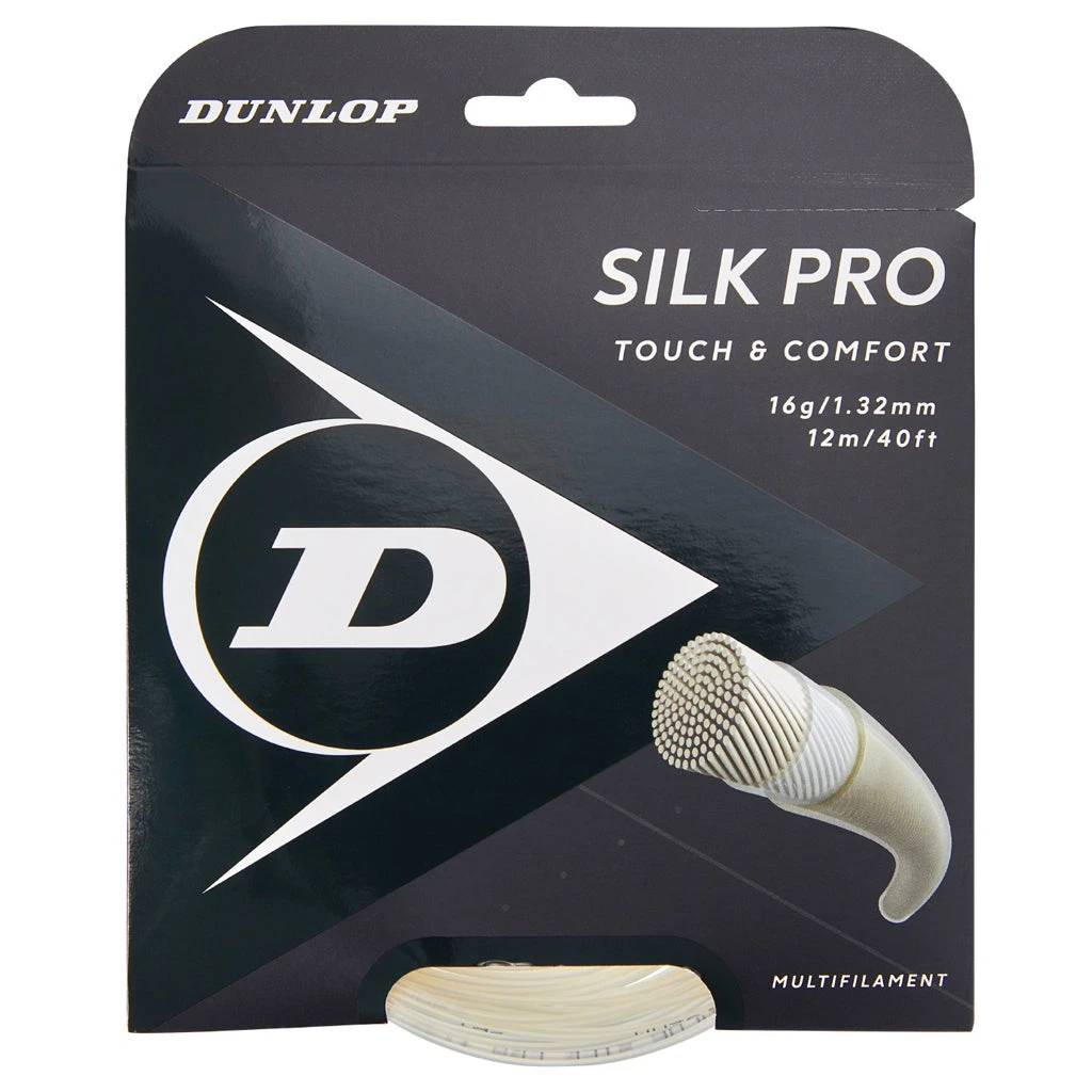 Dunlop Silk Pro 16/1.32 Tennis String (White) 1 Dunlop Silk Pro 16/1.32 Tennis String (White)