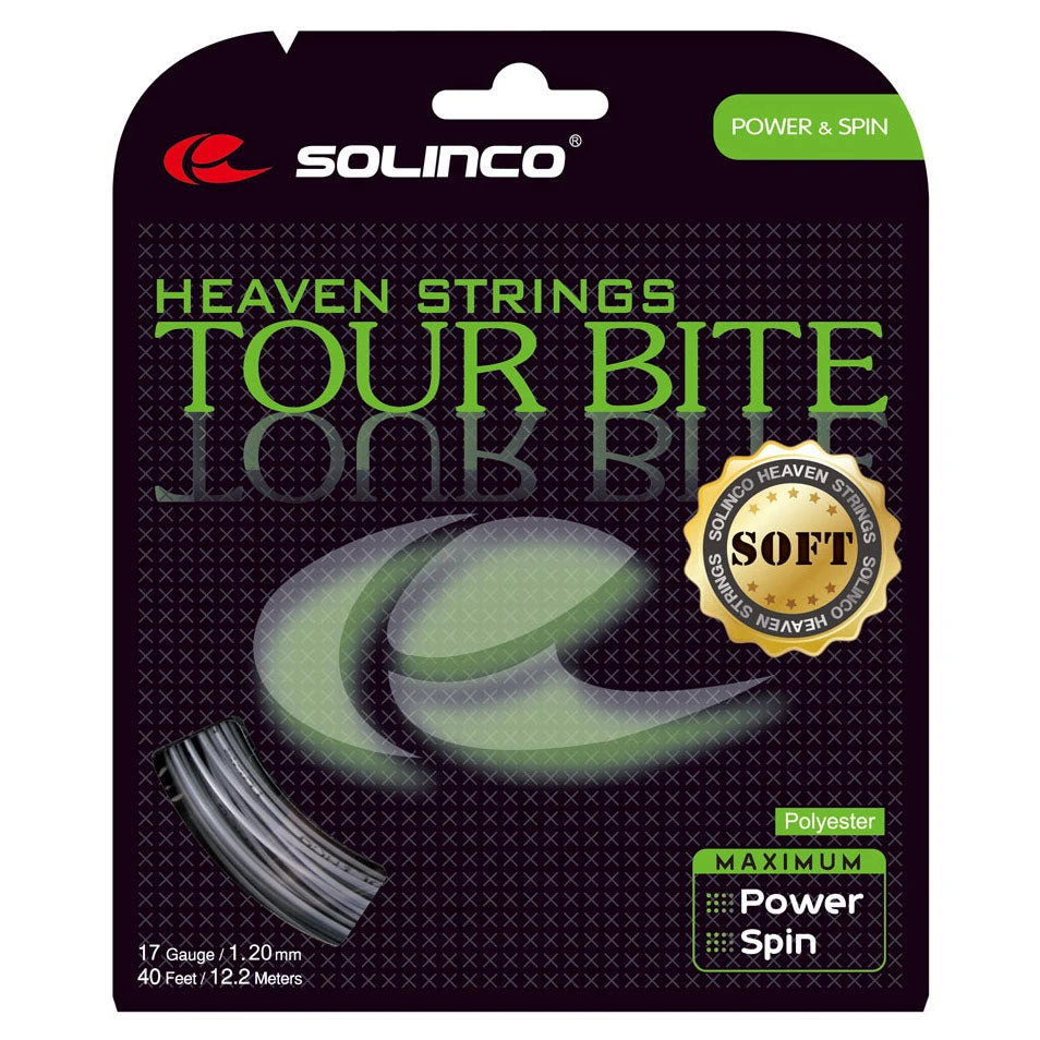 Solinco Tour Bite Soft 17/1.25 Tennis String (Silver) 1 Solinco Tour Bite Soft 17/1.25 Tennis String (Silver)