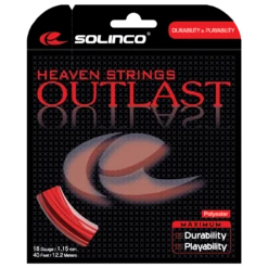 Solinco Outlast 17/1.20 Tennis String (Red)
