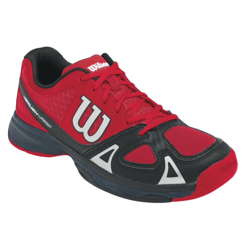 Wilson Rush Pro Junior Tennis Shoe (Red/Black) 1 Wilson Rush Pro Junior Tennis Shoe (Red/Black)