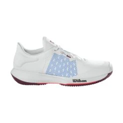 Wilson Kaos Swift Women's Tennis Shoe (White/Blue) 8 Wilson Kaos Swift Women's Tennis Shoe (White/Blue) -Racquet Guys Sports WRS327570 0 KAOS SWIFT Womens WH ChambrayBlue Fig.png.cq5dam.web .1200.1200