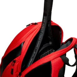 Wilson RF DNA Backpack Racquet Bag (Red/Black) -Racquet Guys Sports Wilson WR8005302 RF DNA Backpack Red Black 10