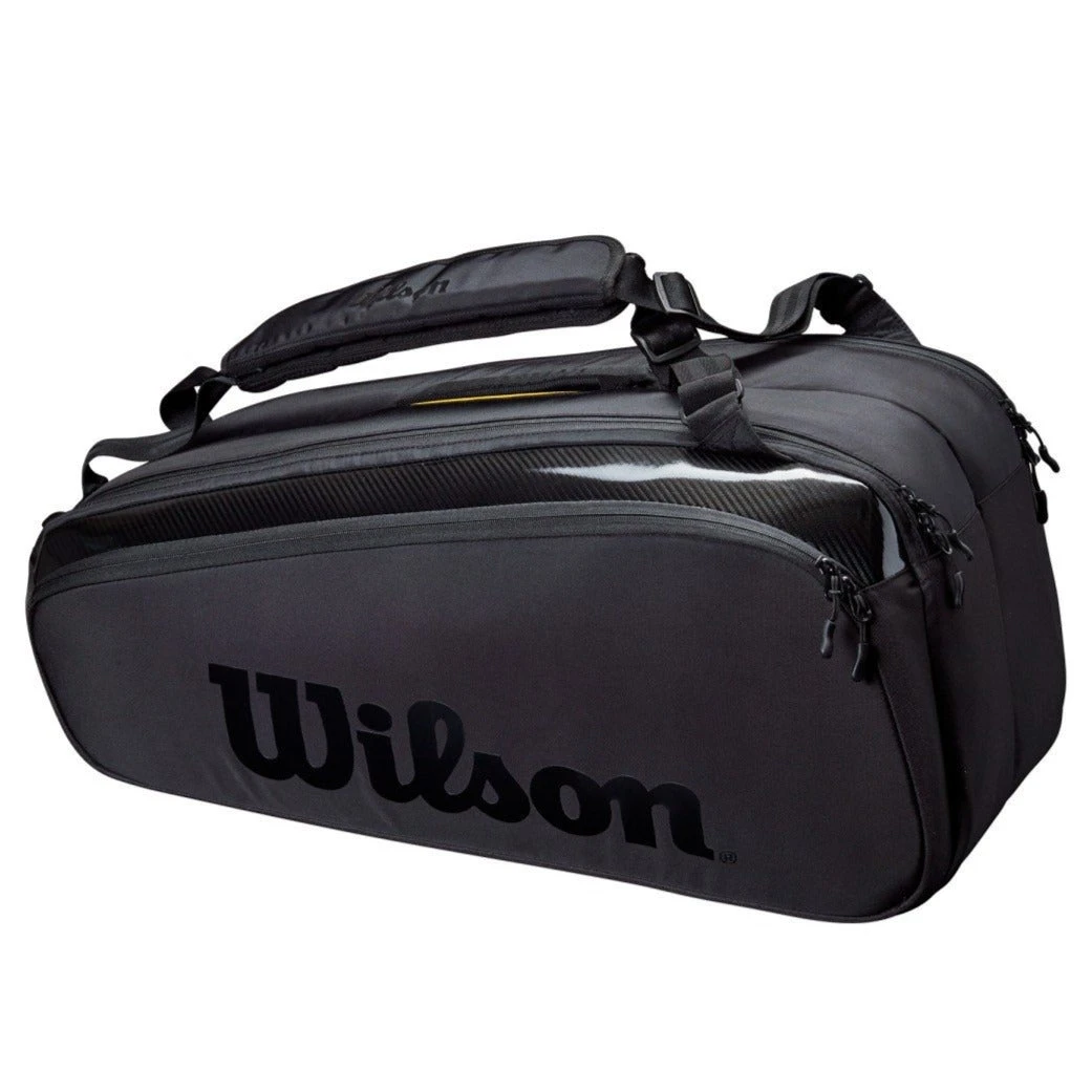 Wilson Pro Staff V13 Super Tour 9 Pack Racquet Bag (Black)
