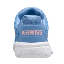 K-Swiss Hypercourt Express 2 Clay Court HB Women's Tennis Shoe (Blue/Pink) -Racquet Guys Sports k swiss Hypercourt Express 2 All Court Women s Tennis Shoe Blue Pink K96614 454 Heel