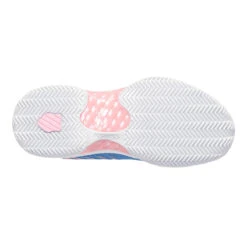 K-Swiss Hypercourt Express 2 Clay Court HB Women's Tennis Shoe (Blue/Pink) -Racquet Guys Sports k swiss Hypercourt Express 2 All Court Women s Tennis Shoe Blue Pink K96614 454 Sole