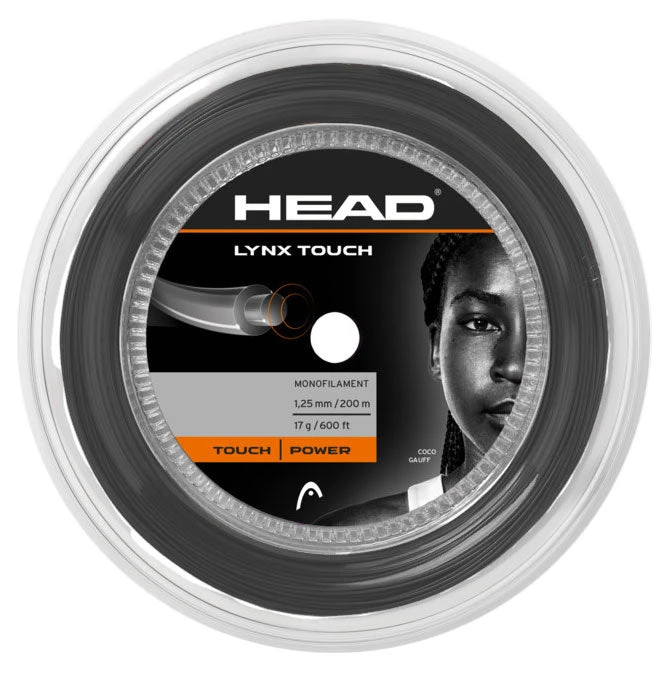 Head Lynx Touch 17/1.25 Tennis String Reel (Grey) 1 Head Lynx Touch 17/1.25 Tennis String Reel (Grey)