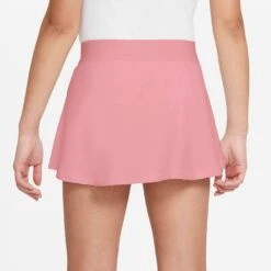 Nike Girls Dri-FIT Victory Flouncy Skirt (Elemental Pink/White) -Racquet Guys Sports nike court victory gonna da tennis bambina elemental pink cv7575 698 B