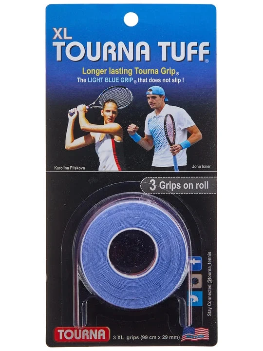 Tourna Tuff XL Overgrip 3 Pack (Blue) 1 Tourna Tuff XL Overgrip 3 Pack (Blue)