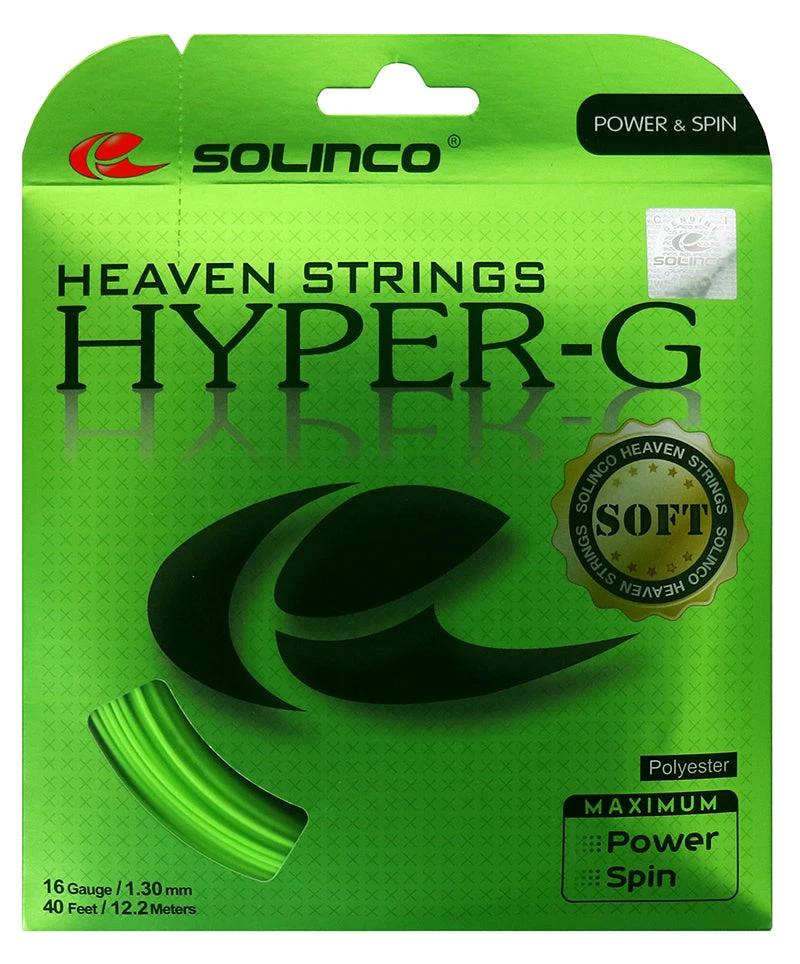 Solinco Hyper-G Soft 17/1.20 Tennis String (Green) 1 Solinco Hyper-G Soft 17/1.20 Tennis String (Green)